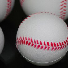 Soft Baseball PU Baseball Foam Baseball Bounce Ball PU Pressure Softball Foam Baseball Student Practice Baseball