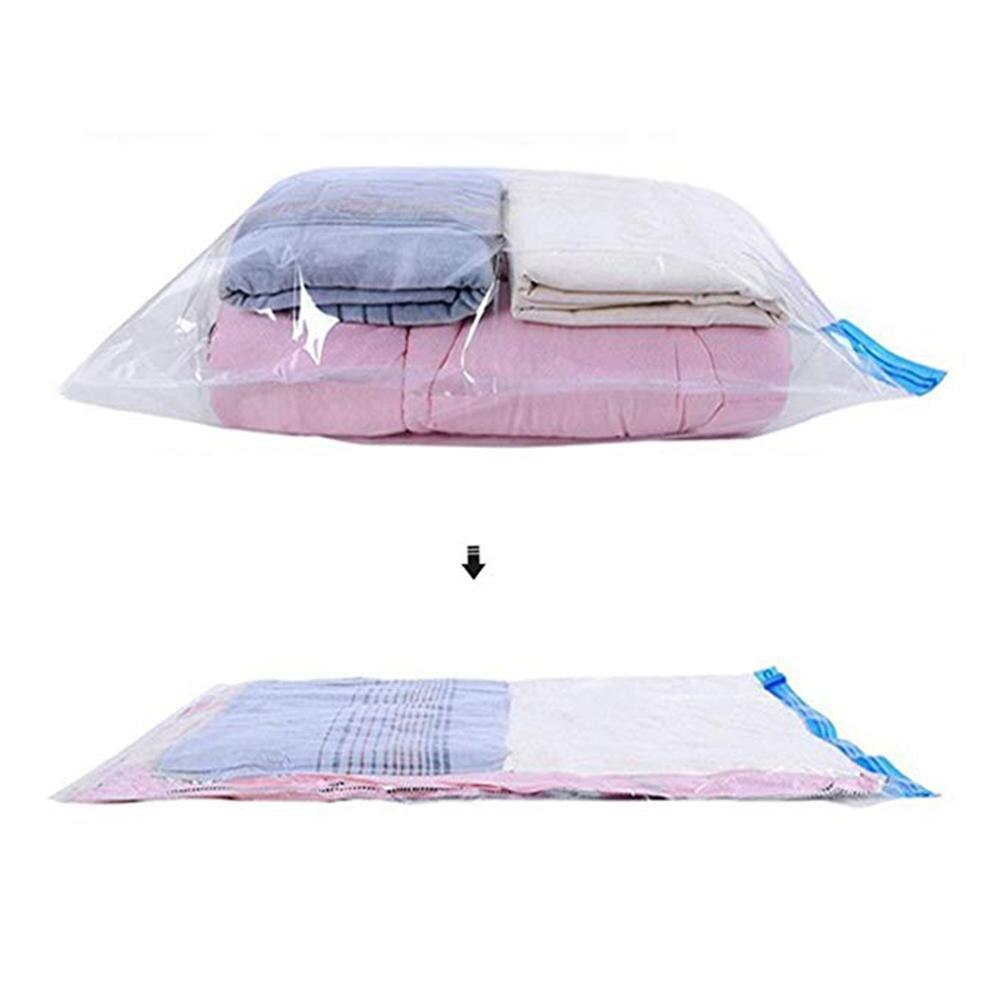 10 stuks vacuüm opbergzak quilt opbergzak transparant opvouwbaar extra groot gecomprimeerd organizer ruimtebesparend kleding sealzak