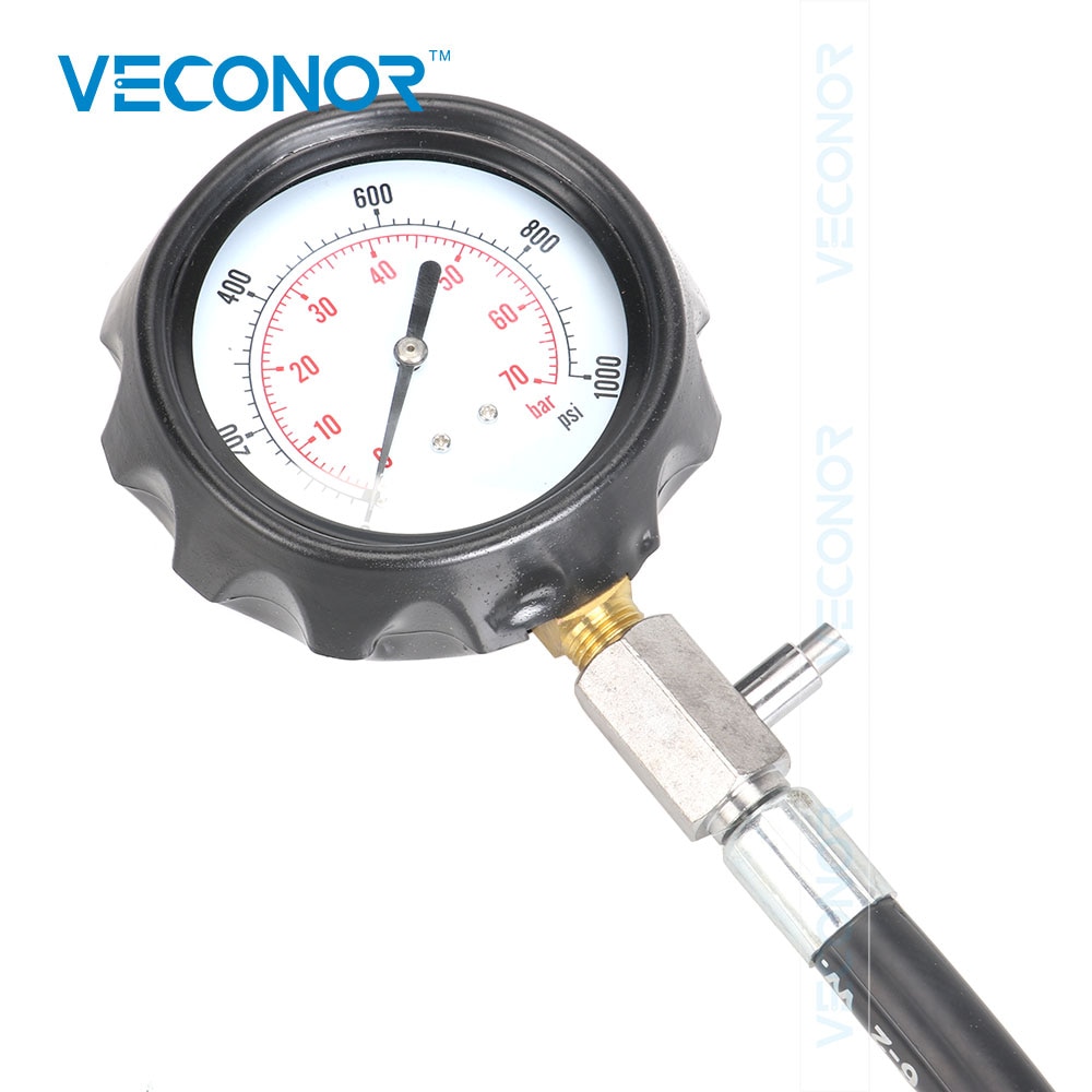VECONOR Diesel Engine Compression Tester Tool Kit Set Cylinder Pressure Meter For Diesel Truck