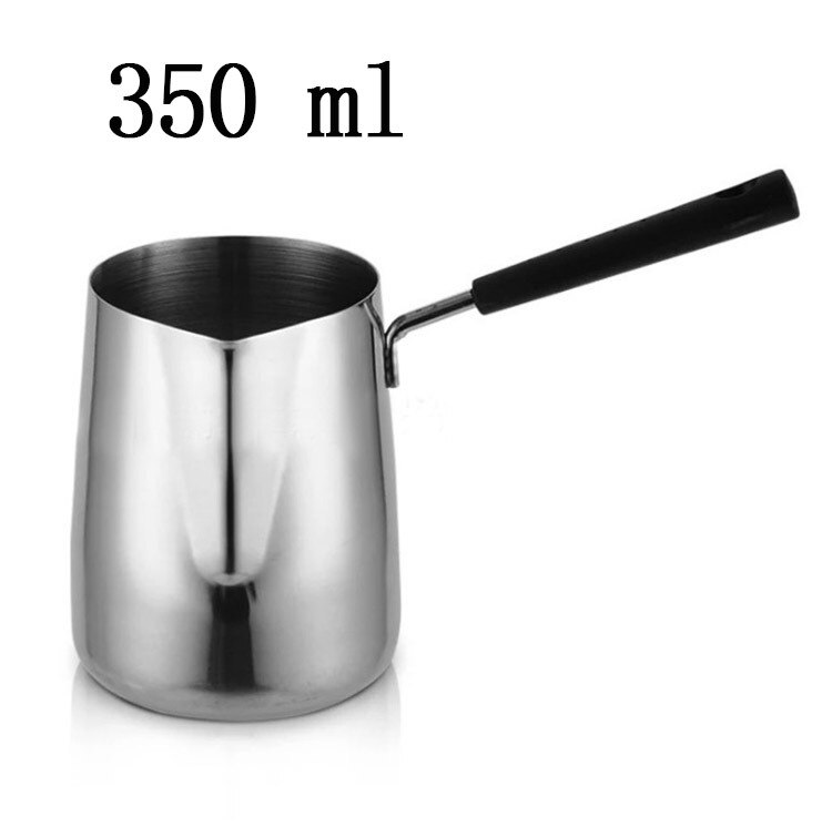 Bakeliet Handvat Wax Smeltkroes Diy Kaars Zeep Smelt Pot Geurende Wax Smelt Metalen Koffie Toroid Pitcher Latte Melk Opschuimen jug: 350ml