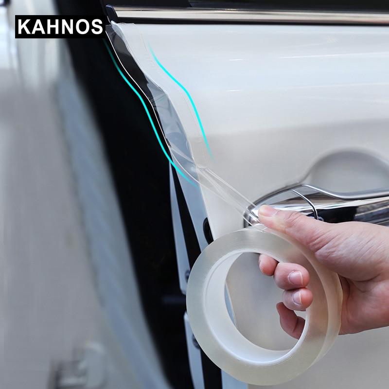 Auto Deur Protector Stickers Anti Kras Transparante Nano Tape Auto Kofferbak Sill Scuff Protector Film Deur Rand Beschermende