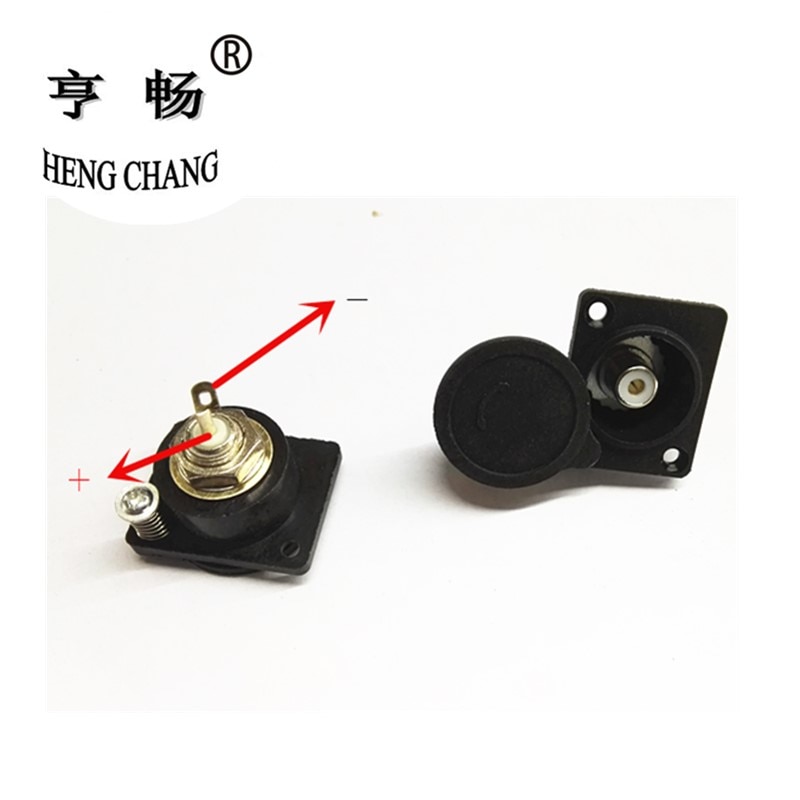 RCA Female Connector Electric Bicycle Charging Port Panel Mount Chassis Socket Bike Battery Adapter