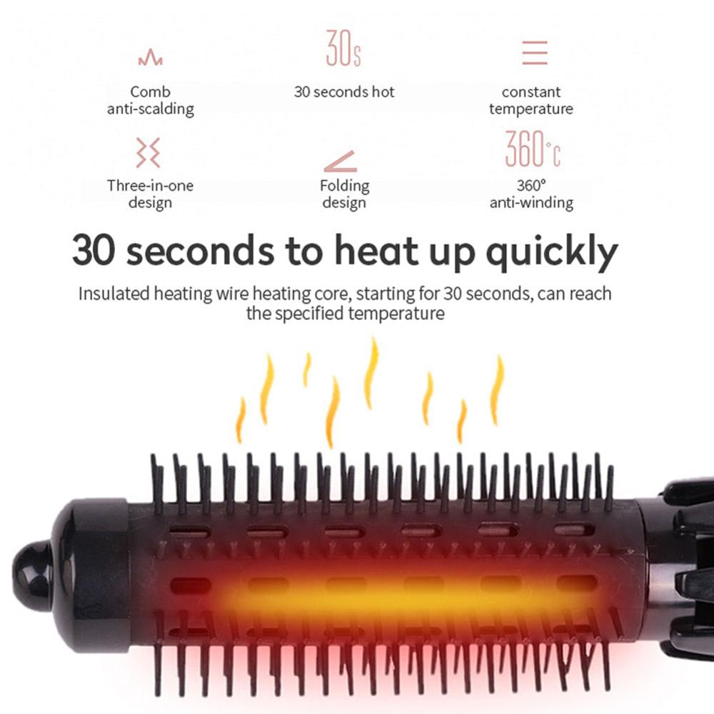 4 In 1 Multi Function Air Wet and Dry Dual Use Comb Anion Hair Dryer Brush Electric Straightener Curler Negative Hair Dryer