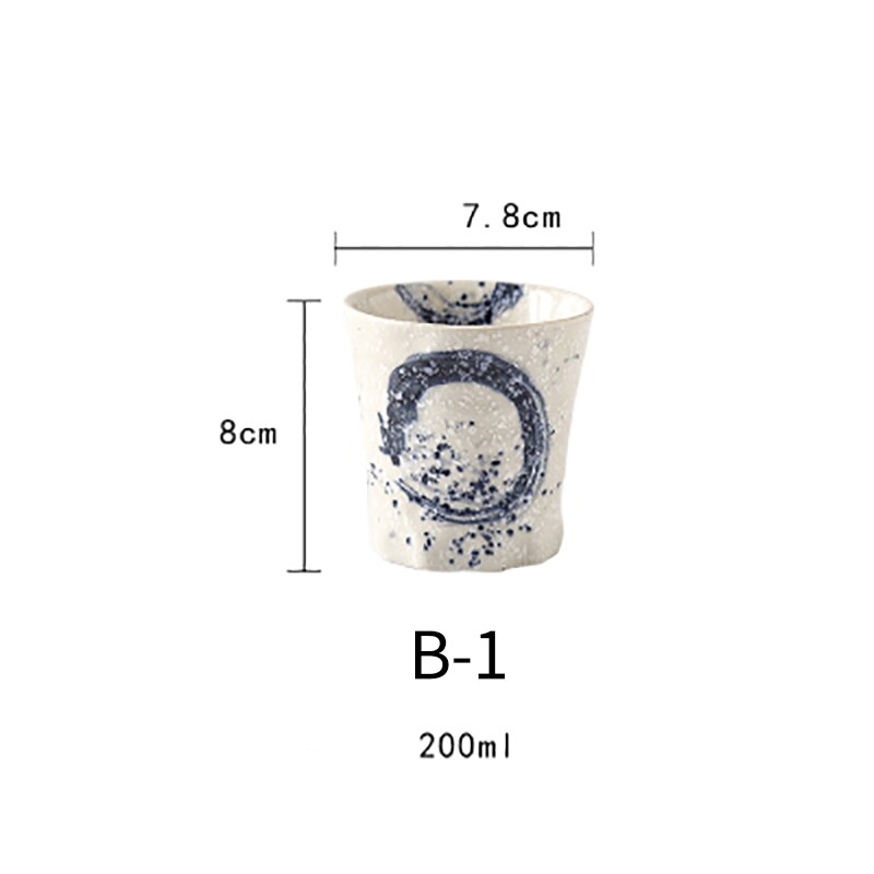 RHE 200ml ceramiczna filiżanka robić kawy kubek robić herbaty kubki piwo kubek robić herbaty kieliszek robić Whisky Drinkware Puchar Latte Specialized Kawa: B-1