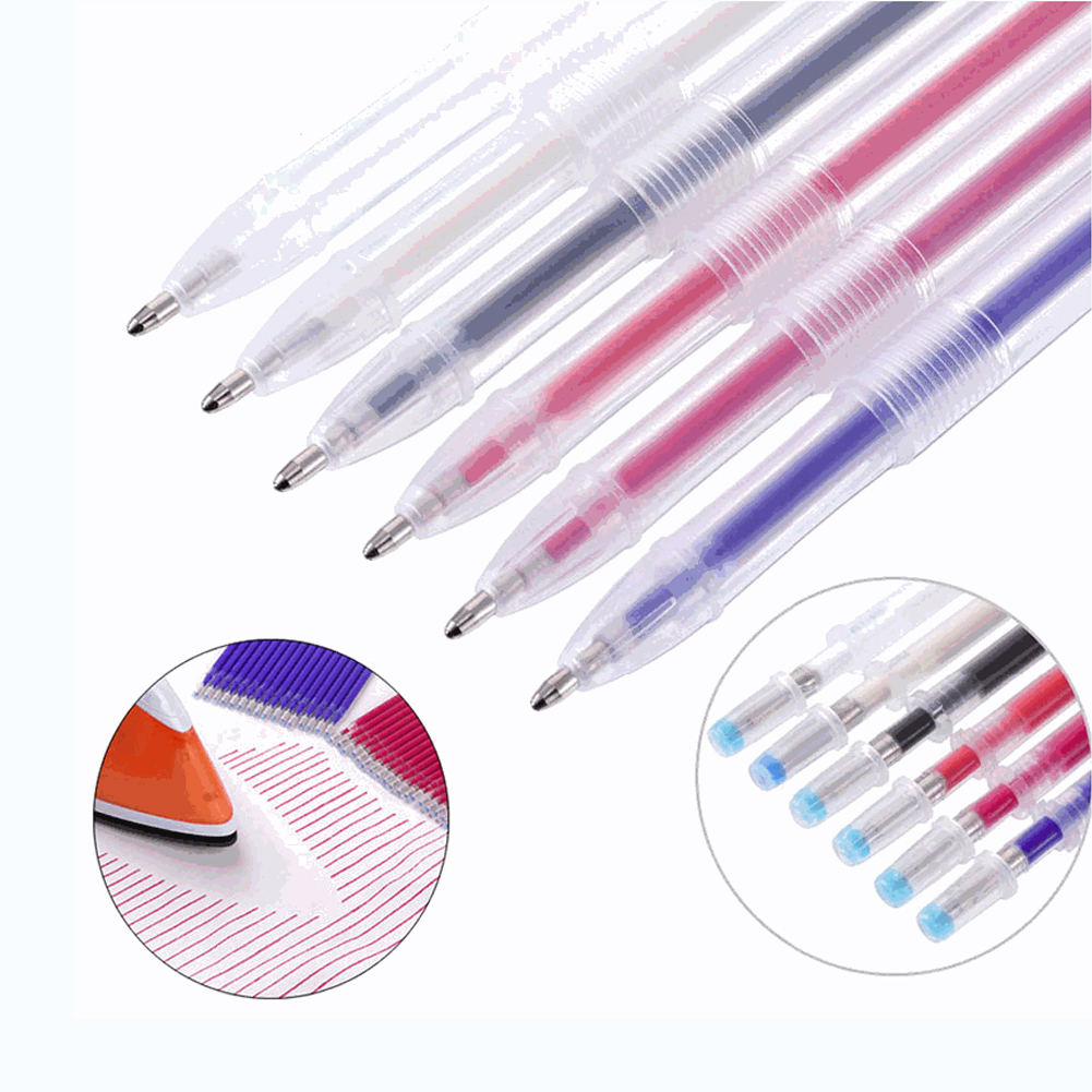 11Pcs/lot DIY Sewing High Temperature Disappearing Pen Fabric Markers Pencil Fade Out for Drawing Lines Disappearing Marker Pens