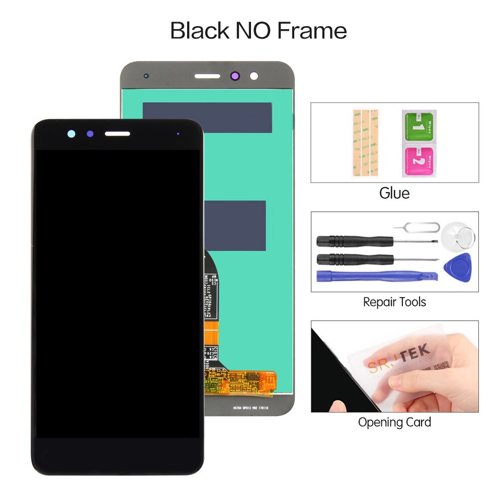 5.2 "ORIGINALE Per HUAWEI P10 Lite LCD Display Touch con Telaio di Montaggio per P10 Lite Schermo LCD WAS-LX1 WAS-LX1A WAS-LX2 WAS-LX3: Black no frame