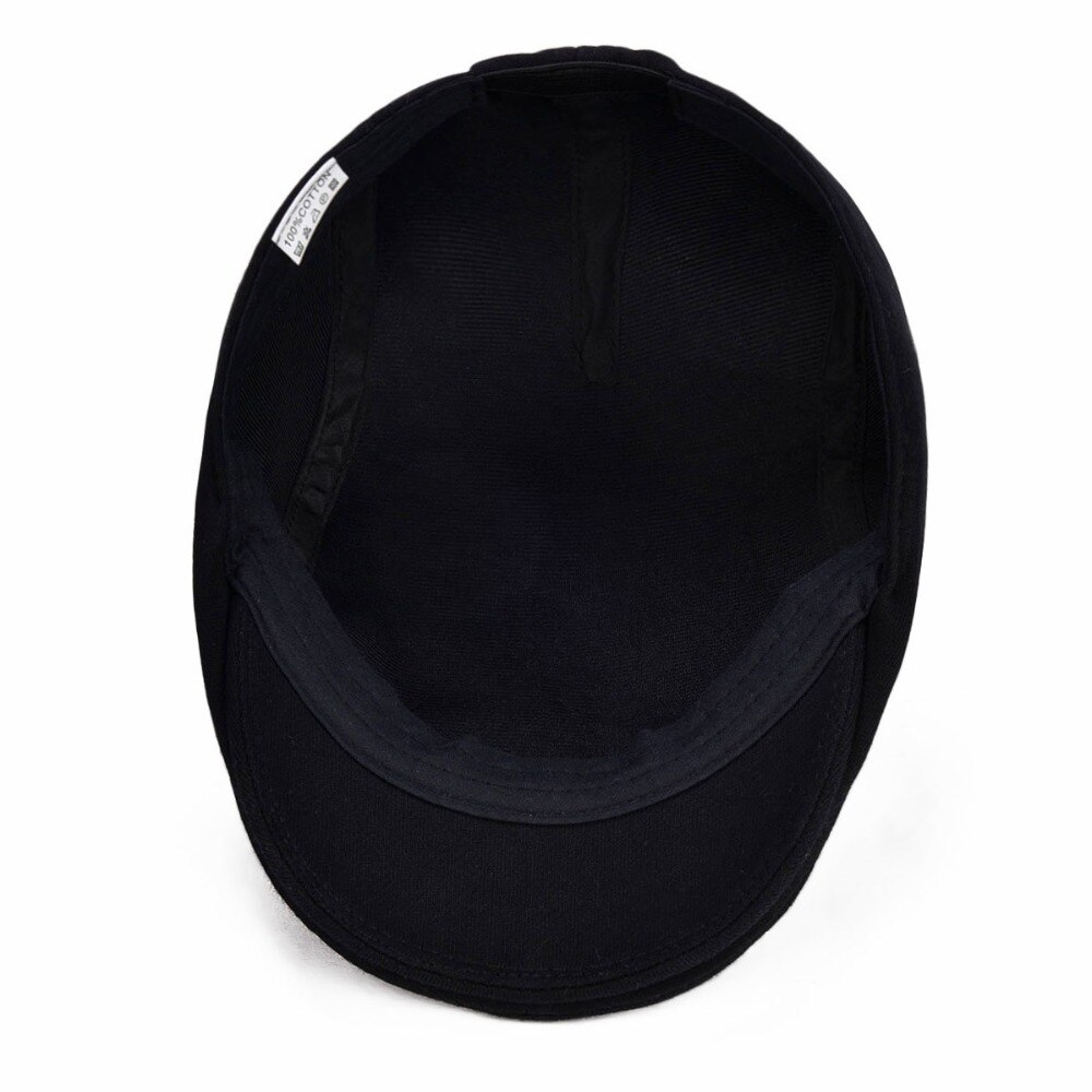 VOBOOM – casquette plate en coton pour homme et femme, chapeau de chauffeur de taxi, Vintage, doux, décontracté, boulanger, livreur de journaux