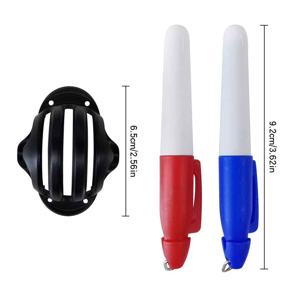 Golf Ball Line Clip Liner Marker Pen Triple Line Blue Red Template Alignment Marks Tool Putting Positioning Aids