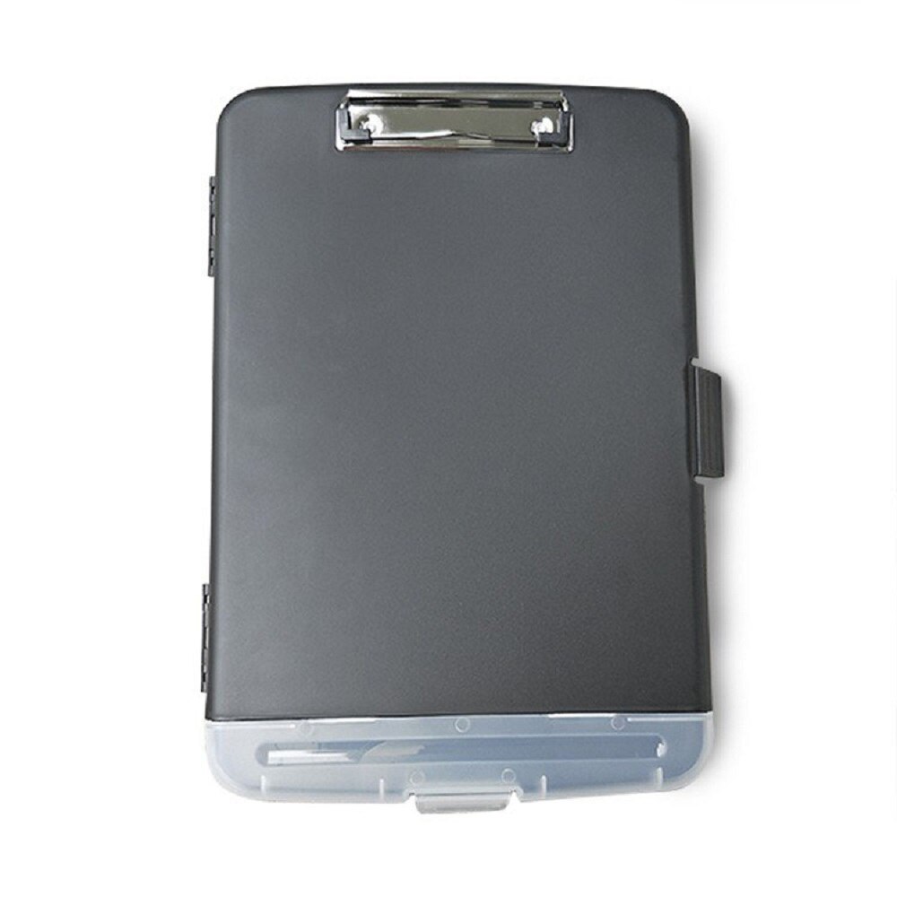 1Pcs Clipboard Storage Box Outdoor Waterproof Paper Storage Classic Multifunctional Plastic Clipboard Box Case Pen Holder: Default Title