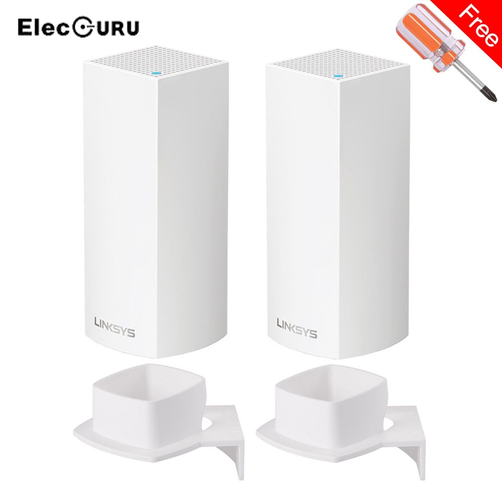 Veggfeste til linksys velop tri-bånd hele hjemmet mesh wifi system wifi ruter hylle med skrutrekker stilig veggholderbrakett