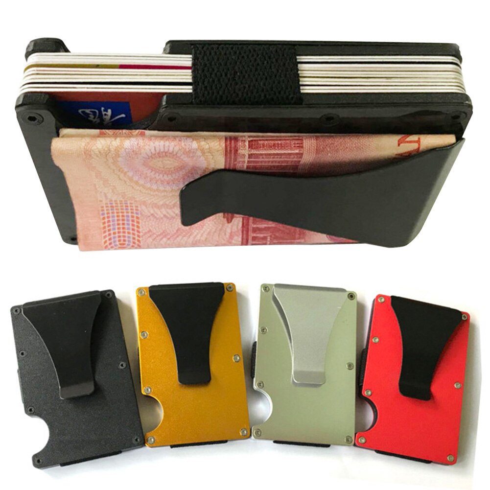 Ultra-thin Wallet Protector Business Card Holder Aluminium Metal Case Convenient Card Case