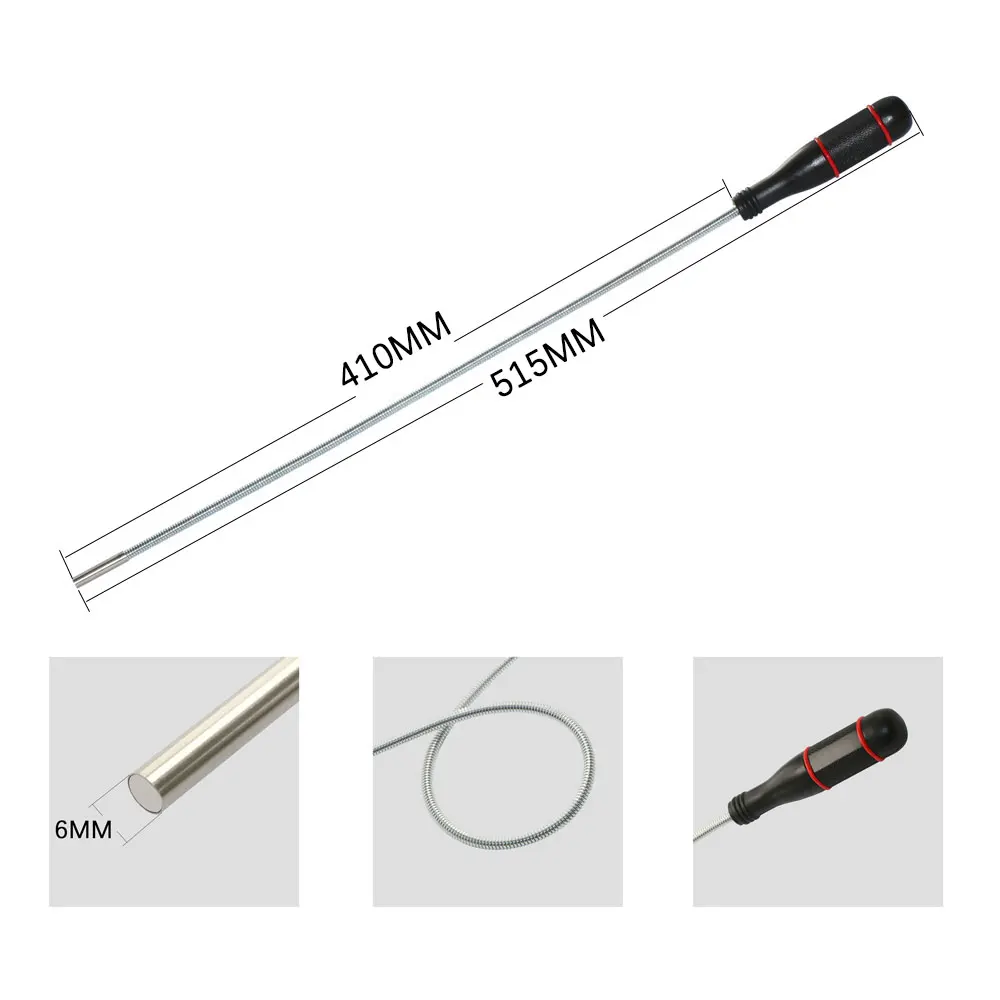 Bolígrafo magnético telescópico con luz, Mini herramienta de recogida magnética portátil, varilla de recogida extensible para recoger tornillos, perno de tuerca: Azul