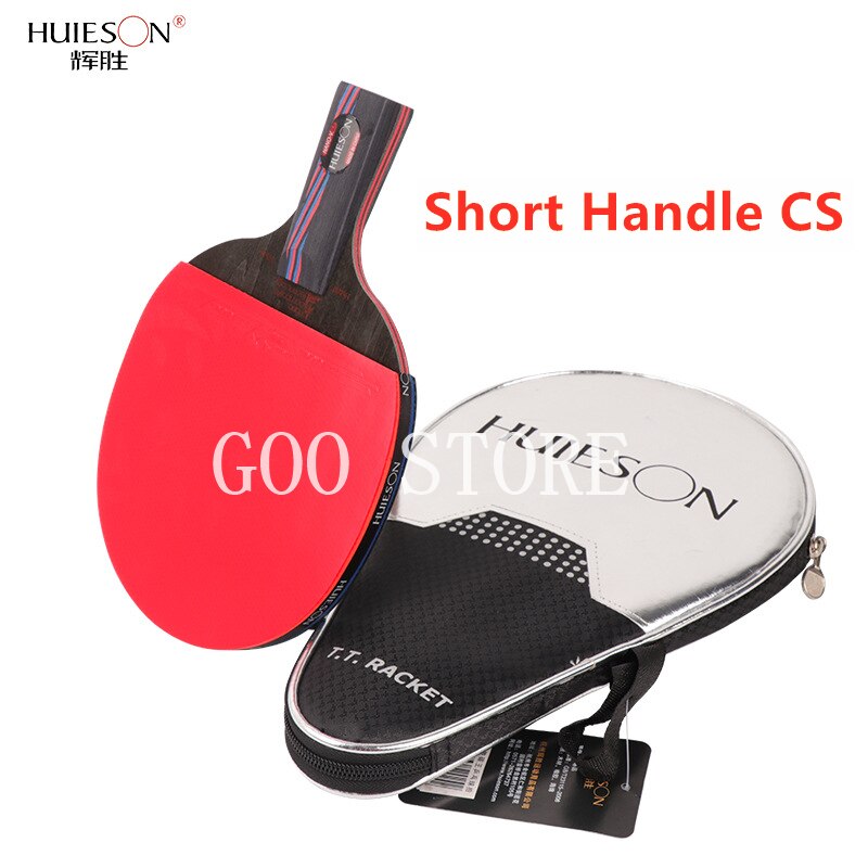 Huieson-raqueta de tenis de mesa Nano Carbon 9,8, raqueta de tenis de mesa de ataque rápido, entrenamiento , Original, palo de Ping Pong: 1pcs Short handle CS