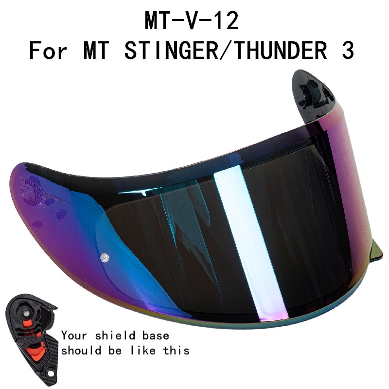 MT Helmet visor replacement wind shield for MT THUNDER 3 SV STINGER helmet original MT equipments: army green