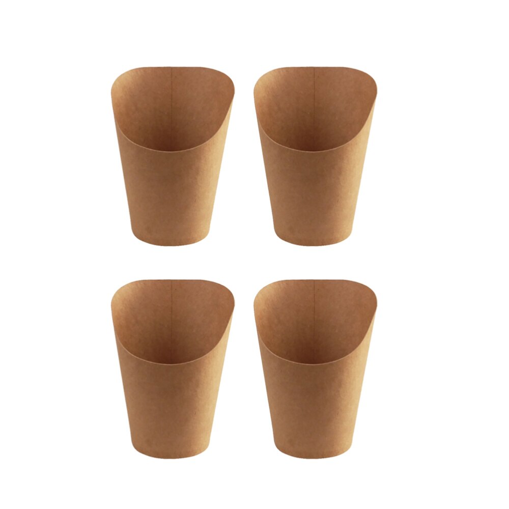 100pcs Kraft Paper Cup Safe Premium Disposable Lightweight Paper Kraft Paper Cup for Ice Cream Dessert