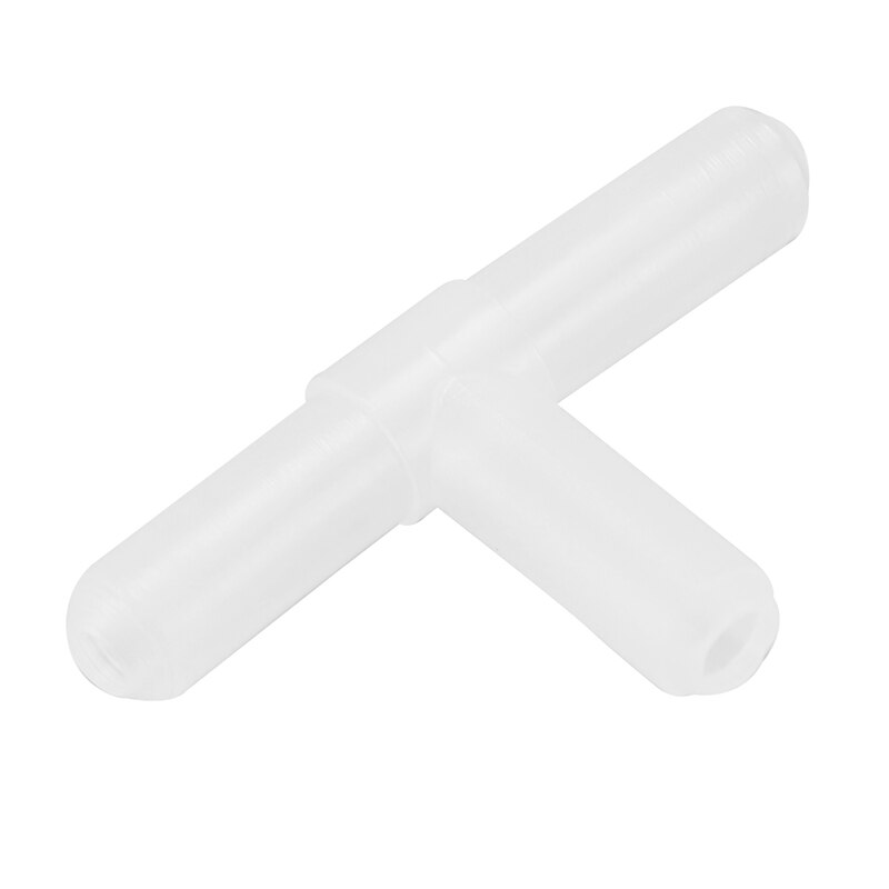 Praktische Plastic 3-Way T-Vorm Aquarium Ventielen 100 Pcs Clear White