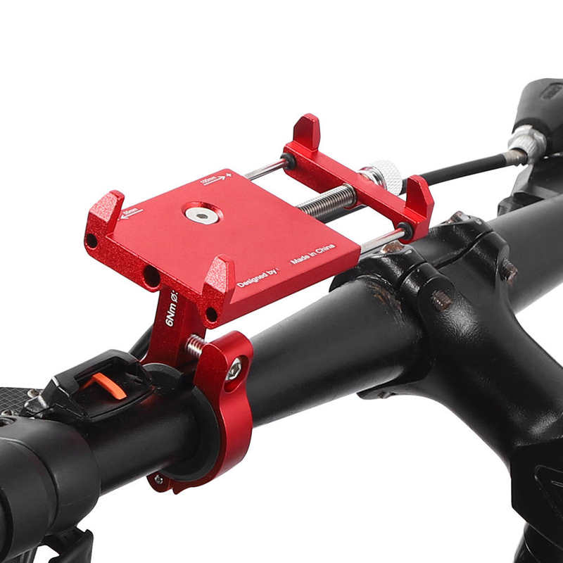 Aluminium Telefoon Beugel Zwart/Rood/Kleur Smart Telefoon Beugel Motorfiets Telefoon Stand Voor Mountainbikes Road Voertuigen