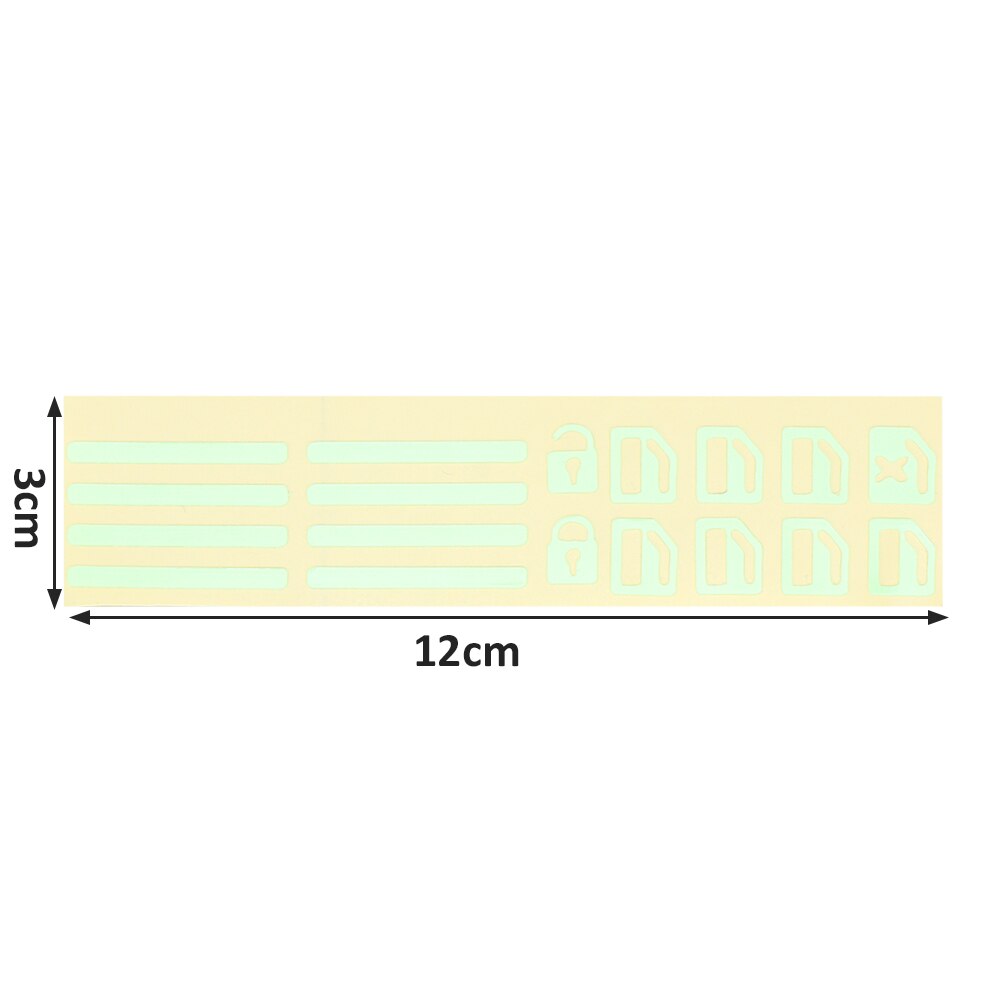 Car Luminous Button Sticker Rocker Switch Label Circuit Panel Decals Car Decorative Sticker Glow in the Dark