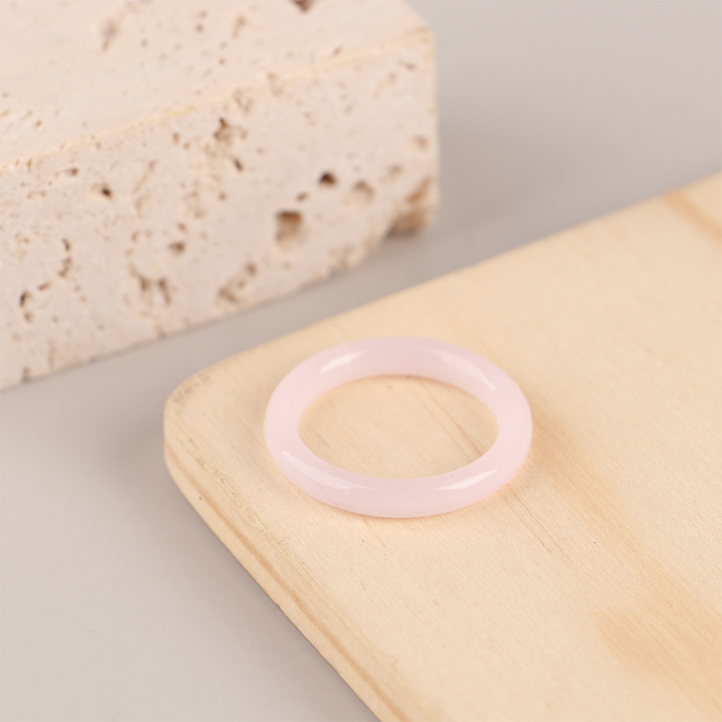 Non-fading Vegetarian Ring Imitation Jade Thin Ring For Woman Vintage Jewelry Girls Accessories: Red