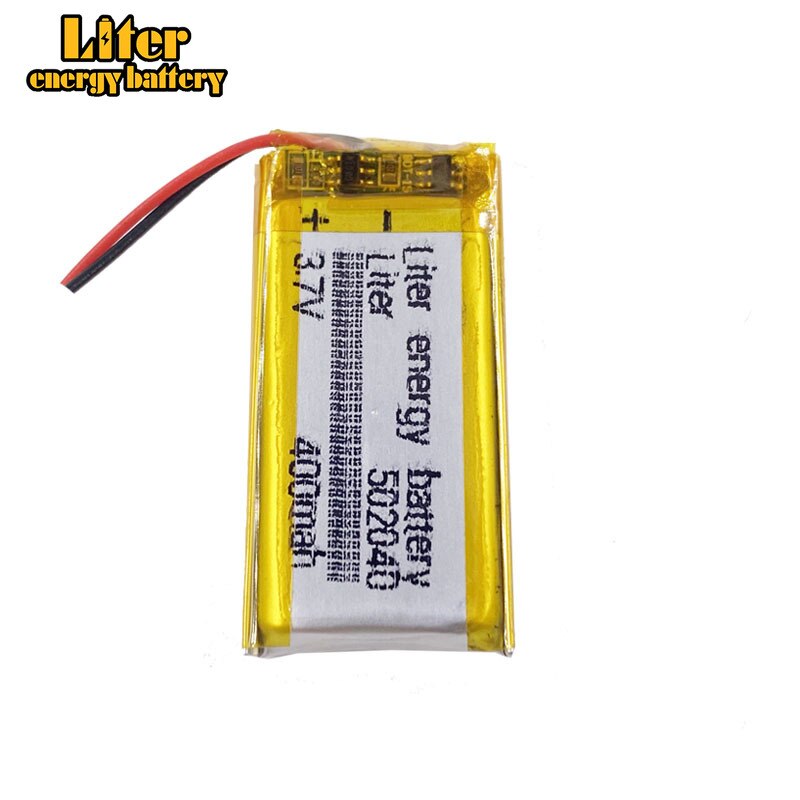 Li-Po 3.7V 400mAh 502040 Lithium Polymer Li-Po li ion Rechargeable Battery cells For Mp3 MP4 MP5 GPS