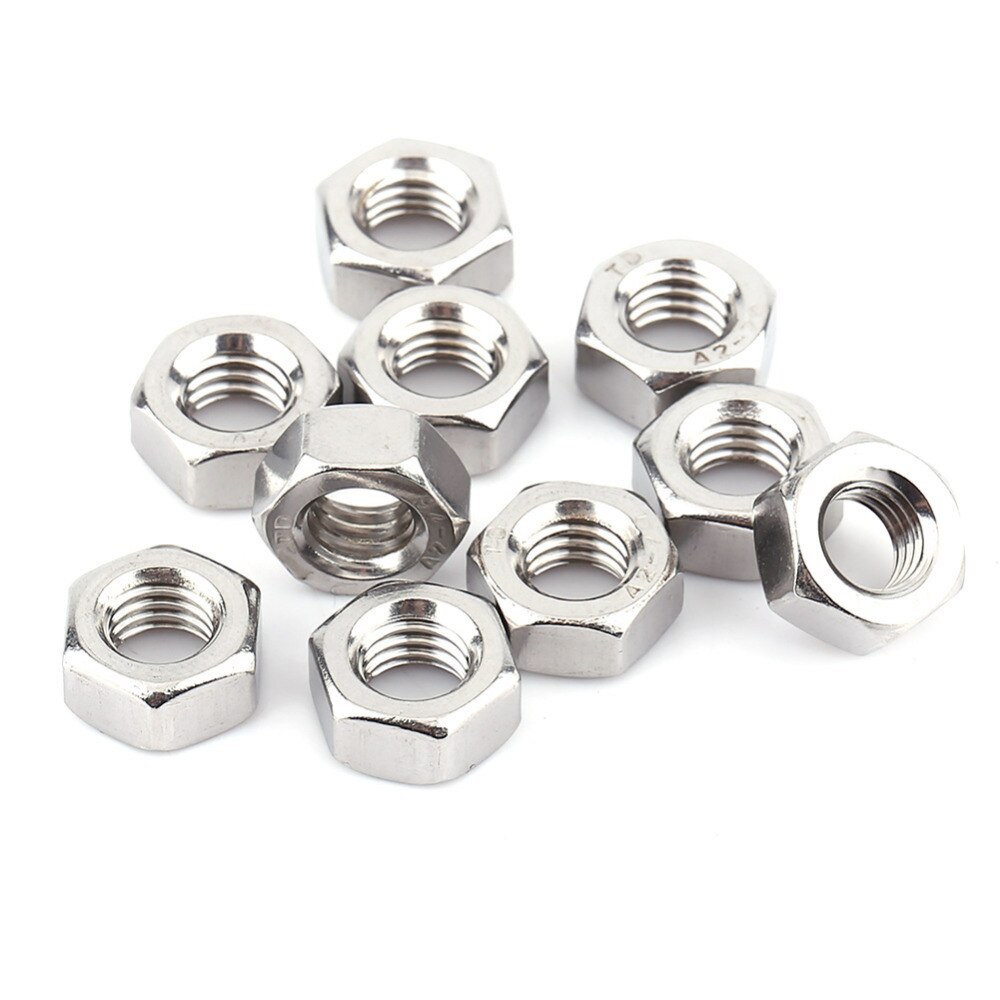 M3-M8 304 Stainless Steel Screw Bolt Nut Hex Socket Cap Head Screws with Hex Nut Washers Assortment Kit parafuso