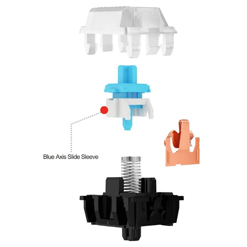 Gateron interruptor óptico intercambiador para interruptores ópticos Gateron Teclado mecánico SK61 SK64 azul, rojo, marrón, negro, plata, Y