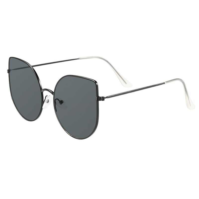 Grote metalen cat eye dameszonnebril met groot frame - verkoop van veelkleurige dameszonnebrillen retro: C7