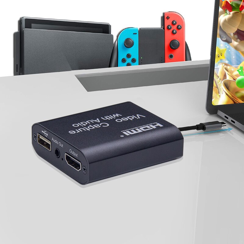 4k live capture-kort hdmi-videoinspelning capture-kort bärbart spelfångstkort för online-sändning