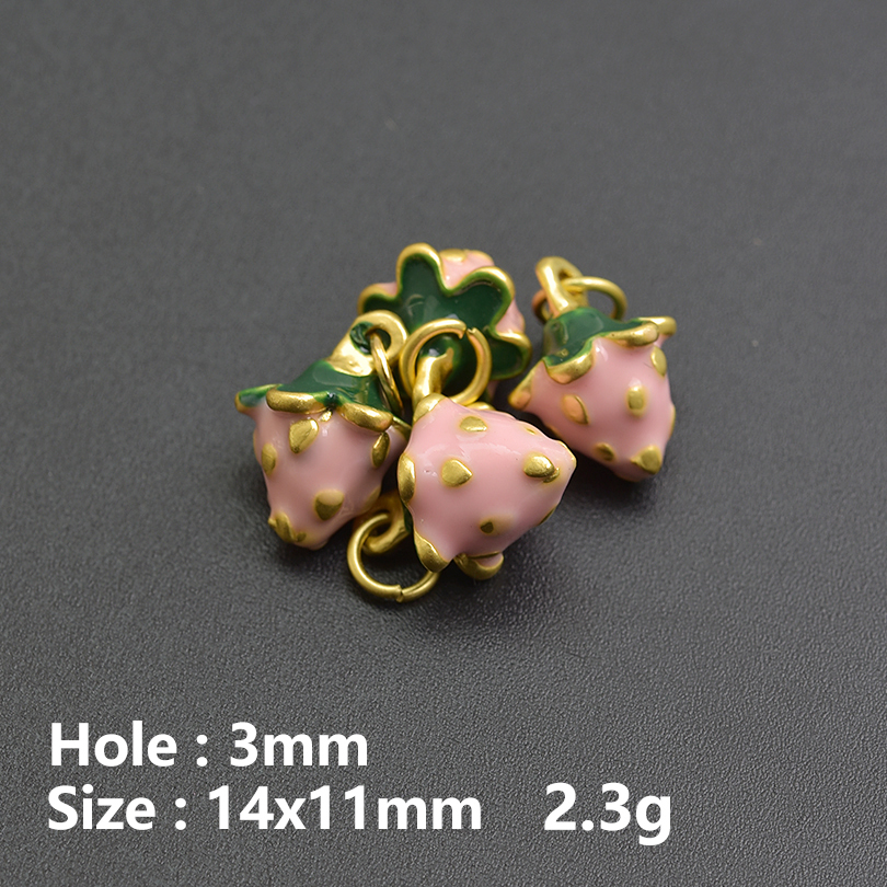 13pcs/Lot Mix Dessert Cake Ice Cream 3D Gold Color Enamel Charms For Jewelry Making Supplies Candy DIY Cute Pendant Accessories: Blue