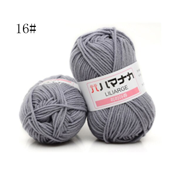 25g Milk Cotton Yarn Comfortable Wool Blended Yarn Apparel Sewing Yarn Hand Knitting Scarf Hat Yarn crochet knitting yarn: G
