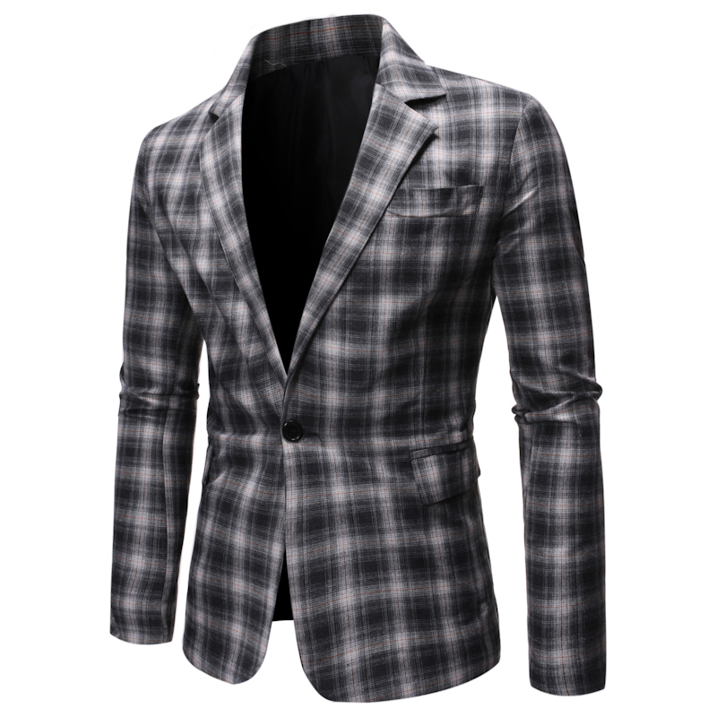Men's Casual Suit Slim Fit One Button Suits Wedding Suit Plus Size Blazer