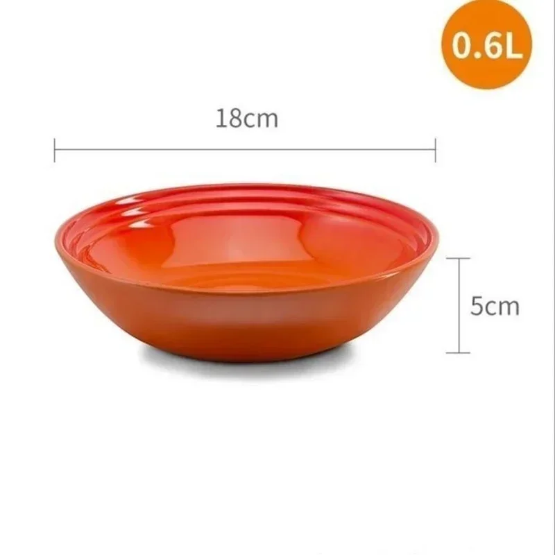 Cuenco de sopa de porcelana de 7 pulgadas, 1 paquete, plato de cerámica para cena, postre, ensalada, plato de comida, bandeja para servir en la cocina, vajilla profunda colorida