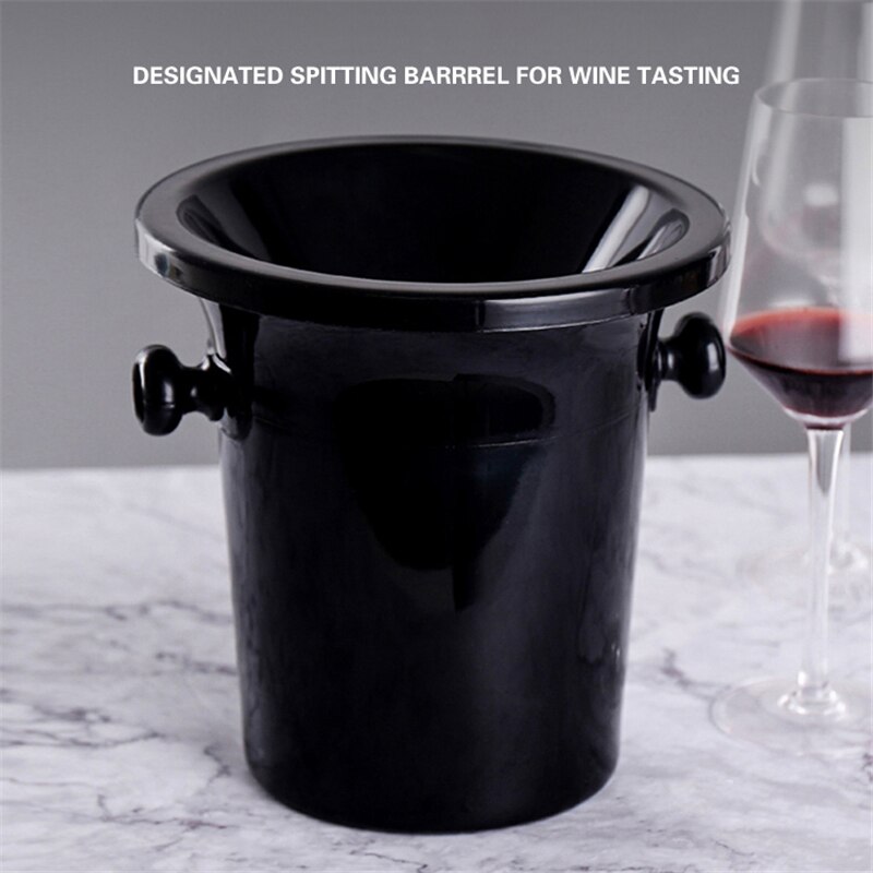 Plastic spitting barrel red wine barrel champagne barrel blind tasting barrel ice bucket ice grain black wine barrel cooler: Default Title