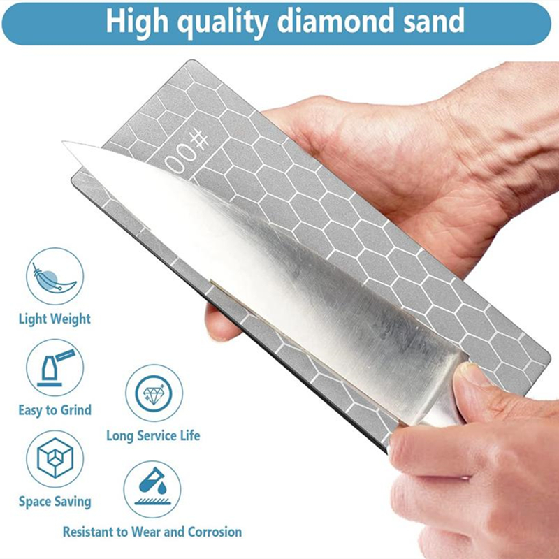 Neuer professioneller Diamant-Messerschärfer 400-1200 # Körnung Schleifstein einstellen und Winkelführung Schleifstein Schleifstein Apex Kantenwerkzeug