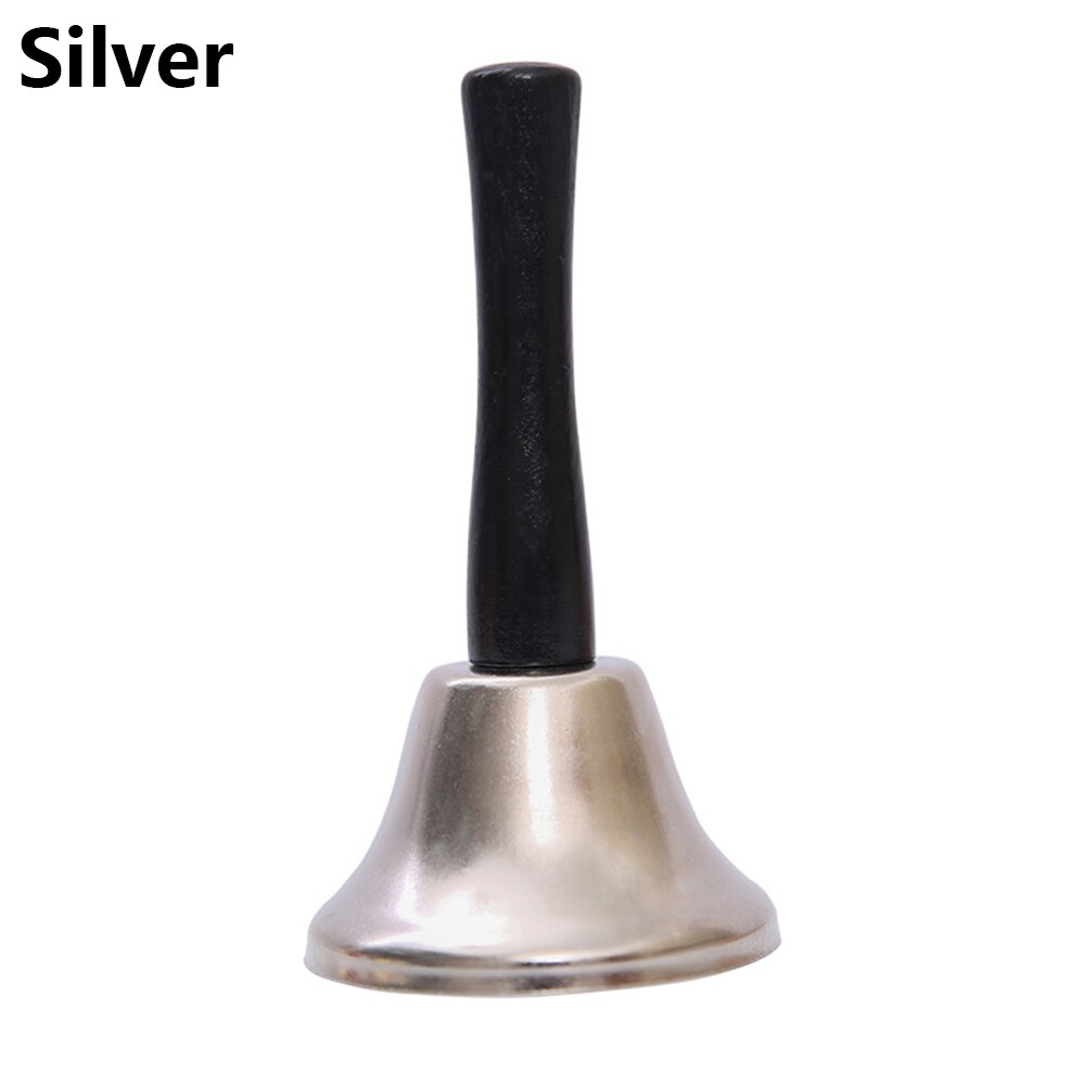 Mgaxyff Zinc Alloy Rose Pattern Dinner Hotel Calls Handbell Hand Bell Metal Handicraft Christmas Gifts Hand Bell Zinc Alloy Handbell