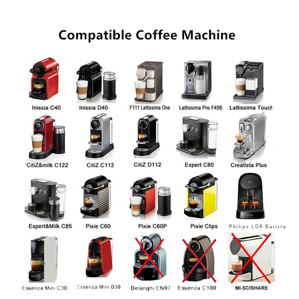 Belr-Housewares Upgraded Reusable Coffee Capsule For Nespresso Coffee Machine Espresso Coffee Crema Maker