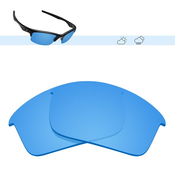 Glintbay Polarized Replacement Sunglasses Lenses for Oakley Bottle Rocket-Multiple Options: HD Blue