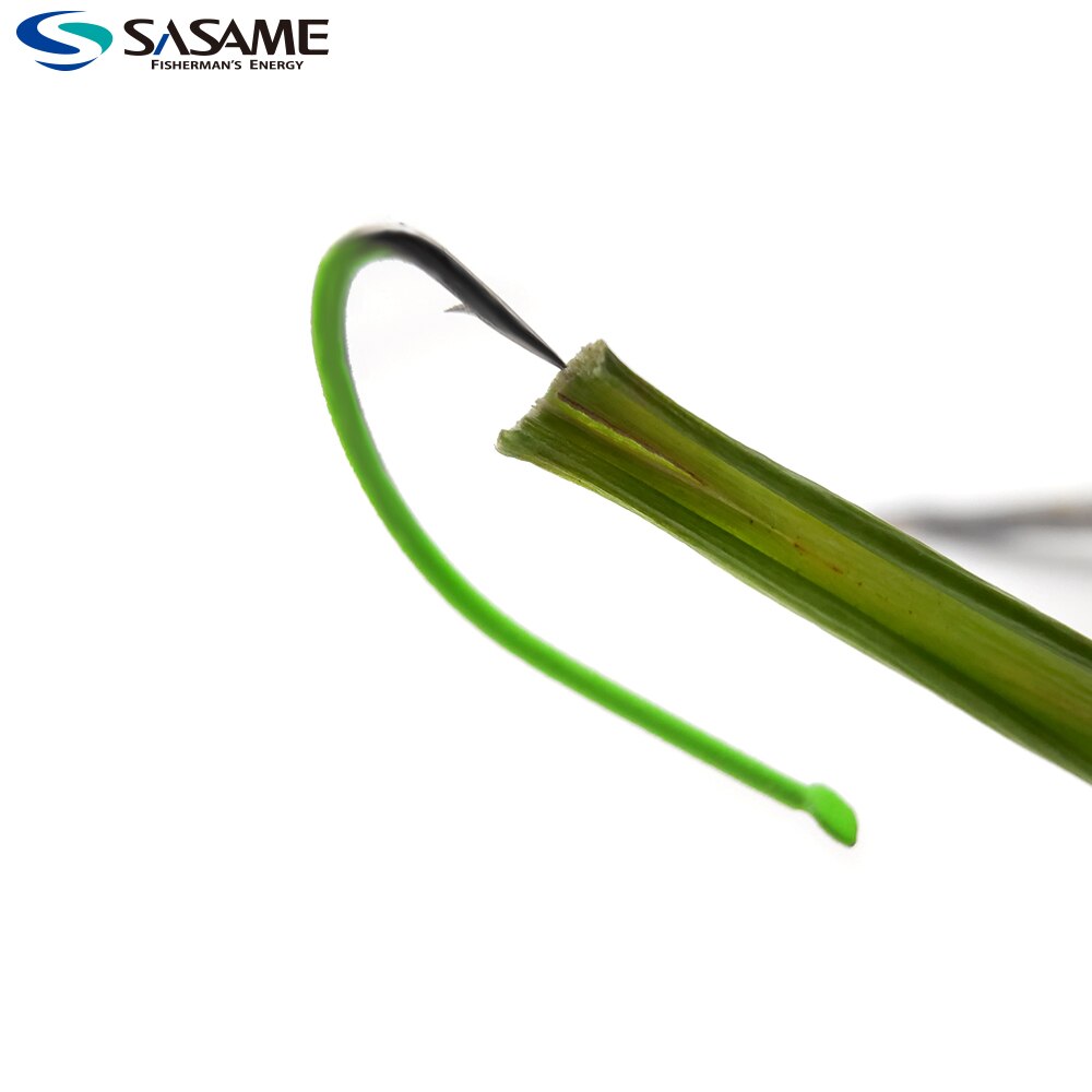 SASAME – hameçon de pêche lumineux à longue tige en acier à haute teneur en carbone, matériel, 50 pièces