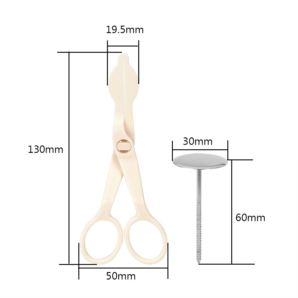 Bakvorm taart plastic schaar voor crèmekleurige bloemenoverdracht 1 set doe-het-zelf taartdecoratiegereedschapset roestvrijstalen spuitnagel