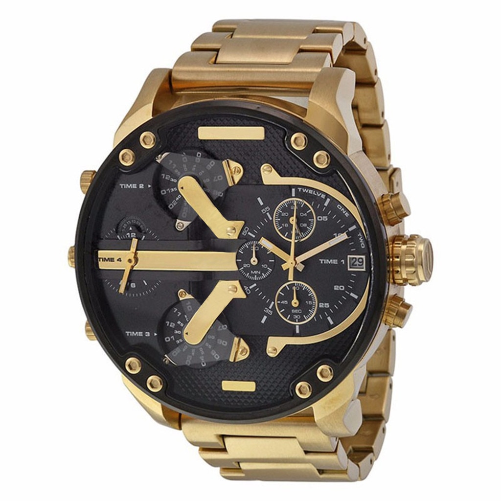Mannen Mode Luxe Horloge Rvs Sport Analoge Quartz Heren Horloges Mechanische Horloges #6: Default Title