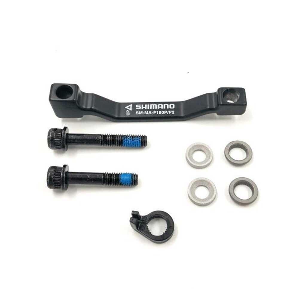 Sm ma f180p/p2 post disc brake adapter (front) (180mm) (p/p) 7 on disc brake rotor pm a column brake disc: Default Title