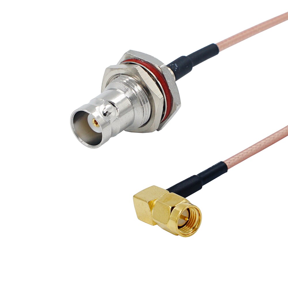 Cable SMA male plug to BNC male straight Connector Cable RG316 RF Jumper pigtail Male to Female right angle RF Coaxial: Gold / 4P