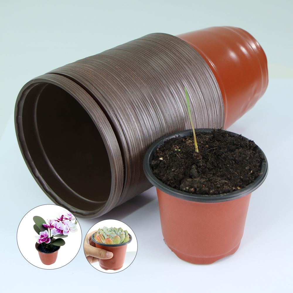 20/50PCS 9/10/11/12/15cm Huis Tuin Plastic bloempot voor Bloem Vetplanten Kwekerij Transplantatie Groeiende Cup Zaden Beginnende Trays
