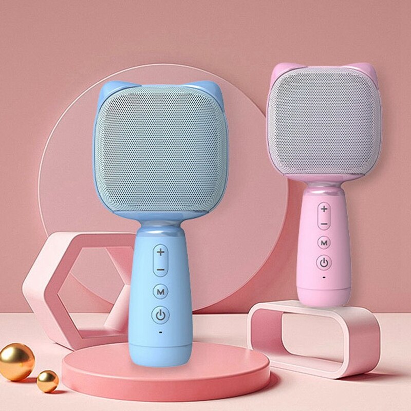 Bluetooth-karaoke-mikrofon, mini-handmikrofon für kinder, tragbares mikrofon mit lautsprecher, geeignet für karaoke auf dem handy