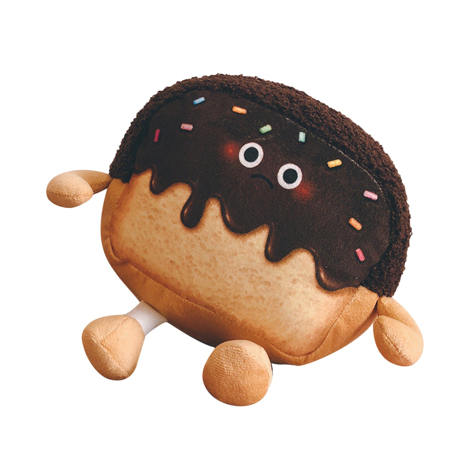 Oreiller en peluche pour pain grillé, jouet amusant, nourriture en peluche, Simulation de pain tranché, oreiller en peluche, décoration de chambre à coucher à la maison, # p4: F