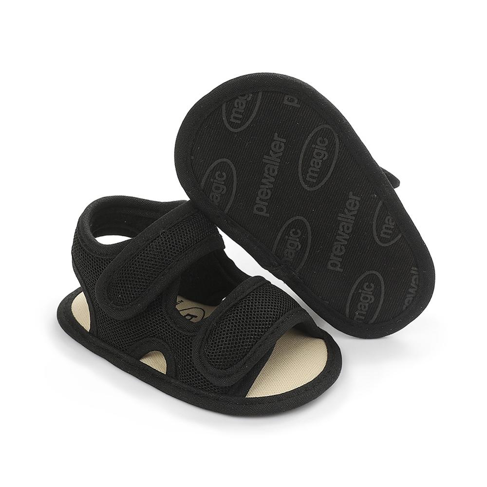 Summer Baby Boys Soild Breathable Anti-Slip Sandals Toddler Soft Soled Shoes