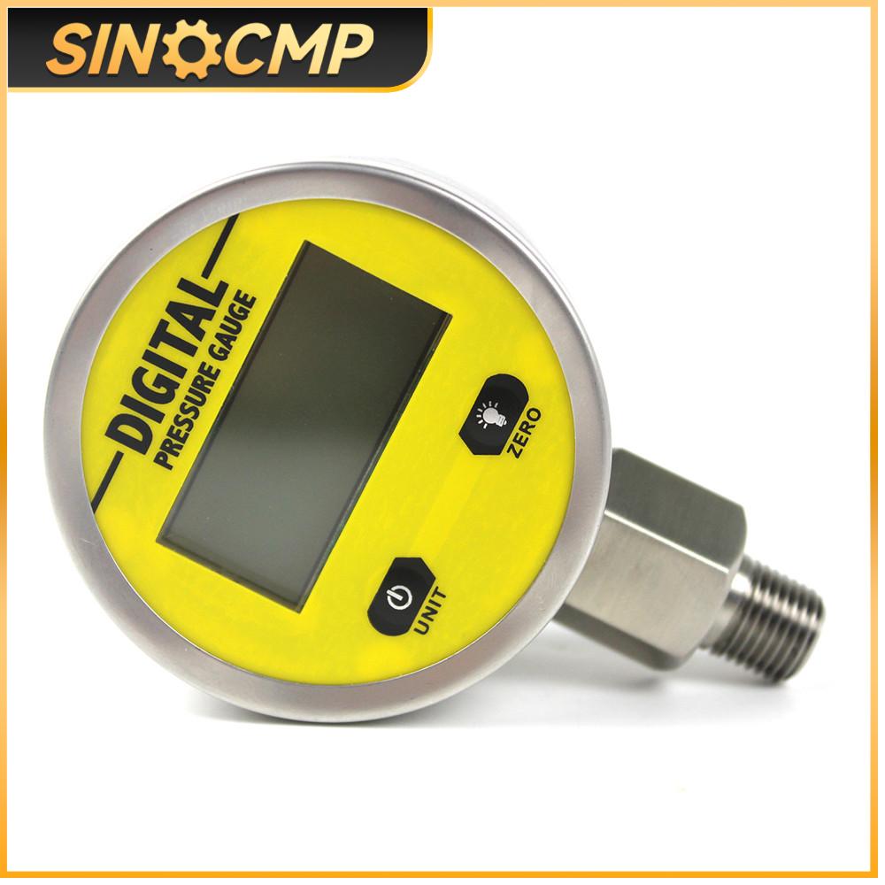 Digitales Manometer 25MPA/3600PSI mit NPT1/4 G1/2 M10*1 Schnittstelle 1 % FS Genauigkeit Hydraulisches Luft-/Gas-/Wasser-/Öl-Manometer