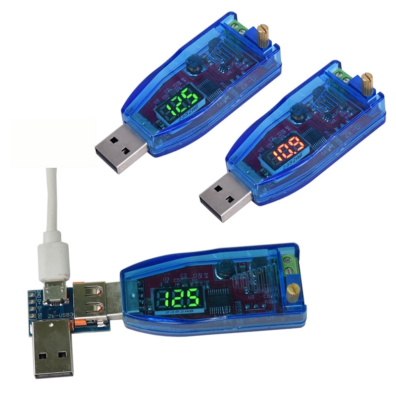 LED DC DC 5V To DC 1-24V Adjustable Potentiometer USB Converter Power Supply Voltage Regulator Modul Eastsy To Operate