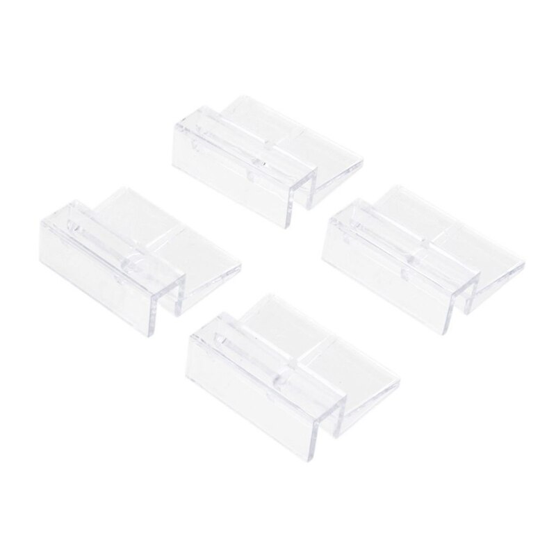 4pcs Acrylic Clip Holder Glass Lid Holder for Aquarium Fish Tank 10mm: Default Title
