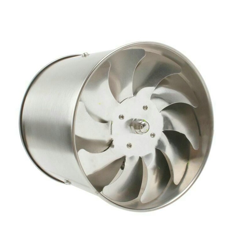 Stainless Steel Pipe Exhaust Fan Booster Toilet Kitchen Hanging Wall Window Duct Fan Air Ventilator Extractor